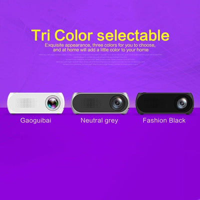 Mini Led Projector Home Theater Supports Hdmi & Av & Sd & Usb - Black