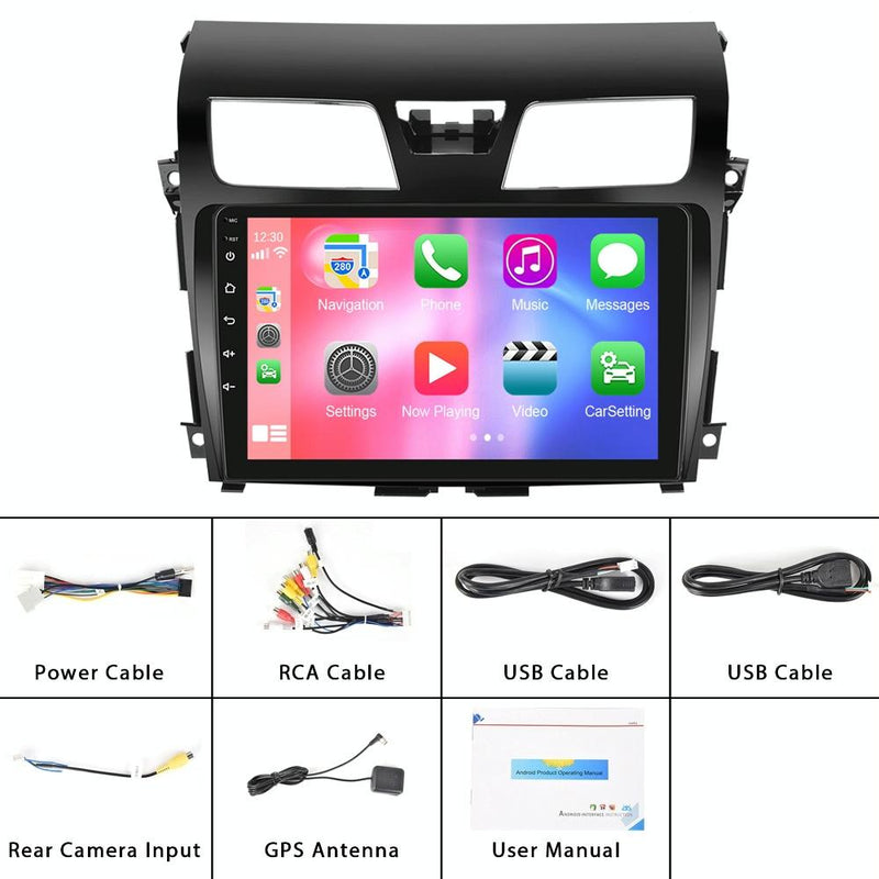 10.1 Inch Car Mp5 Player For Nissan Teana 13-16 - 4G 8 + 128G Reversing Video Screen - Standard + Ahd Camera