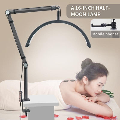 Adjustable Beauty Light For Eyelash Techs - 16 Inch - Black