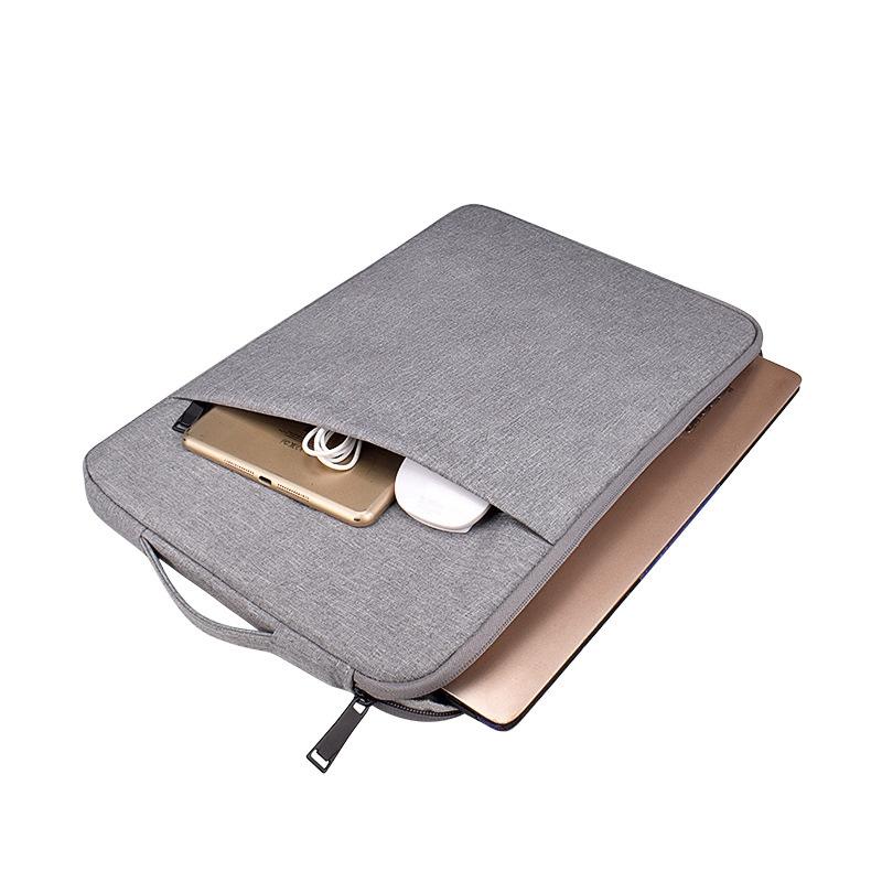 15.6 Inch Laptop Felt Sleeve Protective Case Carrying Bag - Dark Grey