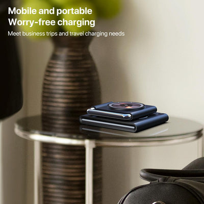15W Foldable Magnetic Wireless Charger - Black
