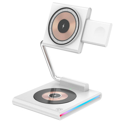 15W Foldable Magnetic Wireless Charger - Black