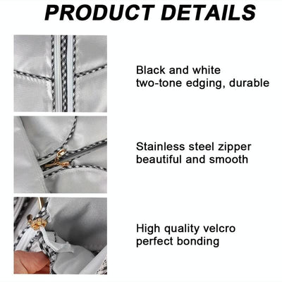 Waterproof Dustproof Cover for 420d Roller Boiler Washing Machine - 60x53x85cm Size - Gray - 69X84X100Cm