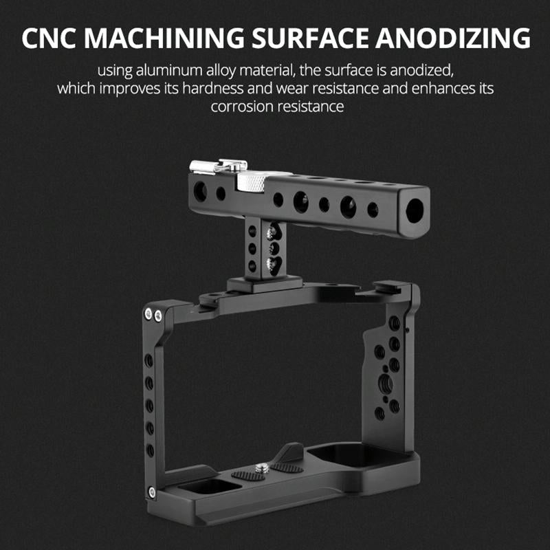 Video Cage Stabilizer Kit With Handle for Sony Alpha 7C