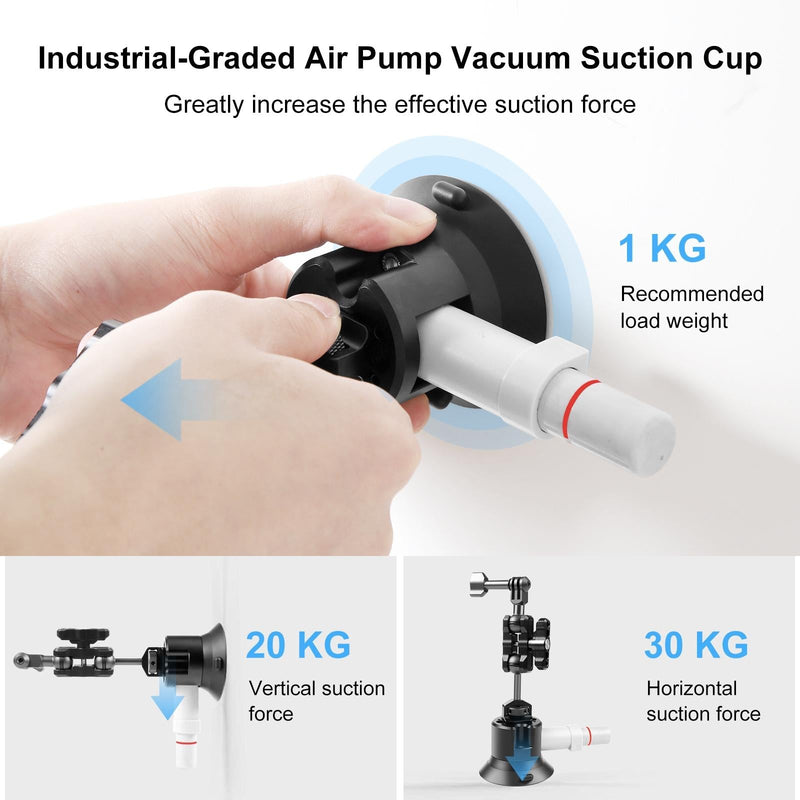 Aluminum Alloy 3 Car Suction Cup Mount