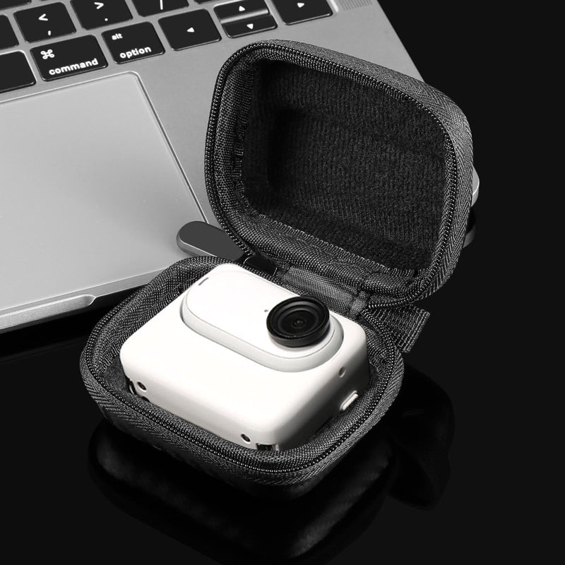 Portable Carbon Fiber Eva Storage Bag for Insta360 Go 3 / 3s Mini Body - Black