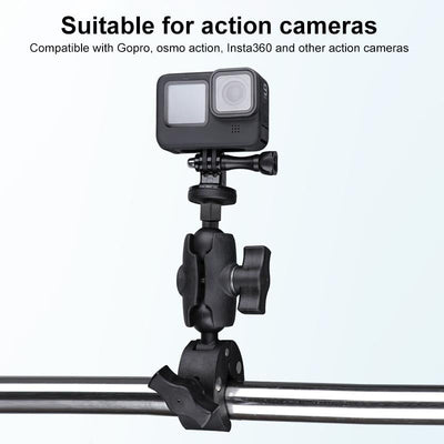 Adjustable Bike Handlebar Mount with Phone Clamp - 360 Rotation