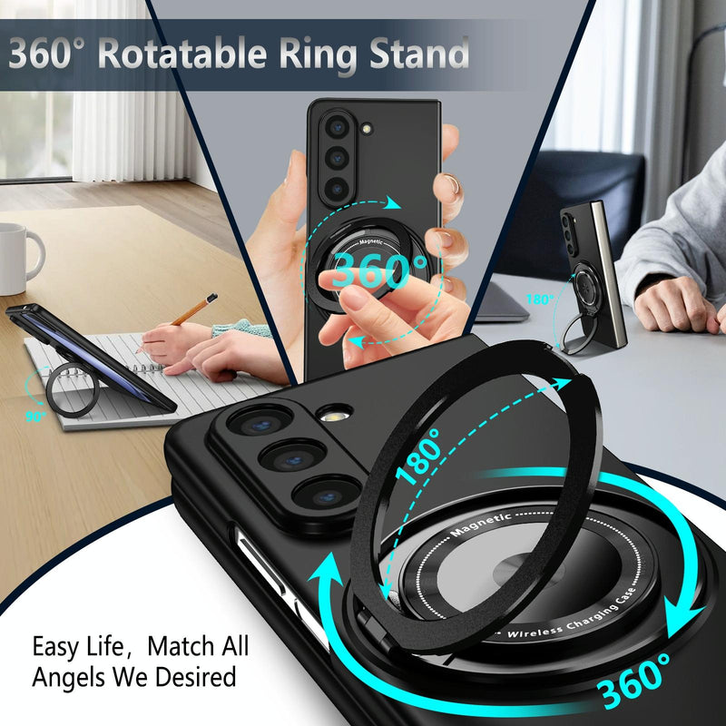 Shockproof 360 Degree Rotating Case for Samsung Galaxy z Fold 4 / 5g - Green