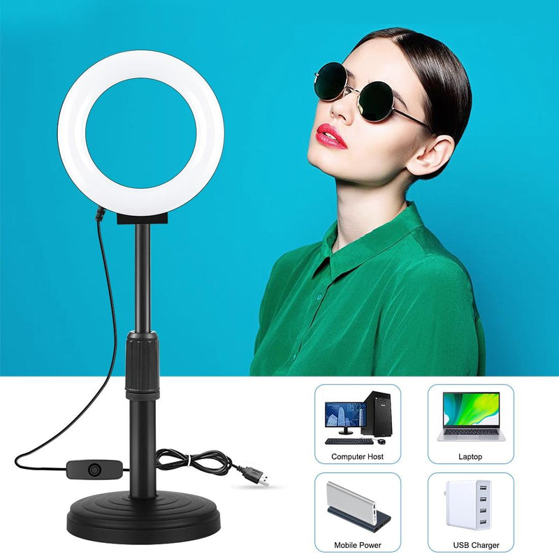 Curved Usb Led Ring Light for Selfie Beauty and Vlogging