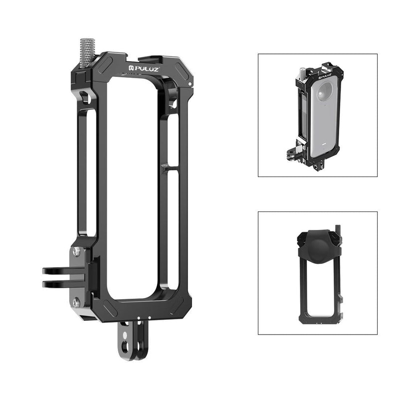 Metal Protective Cage for Insta360 X3 with Cold Shoe and Tripod Adapter