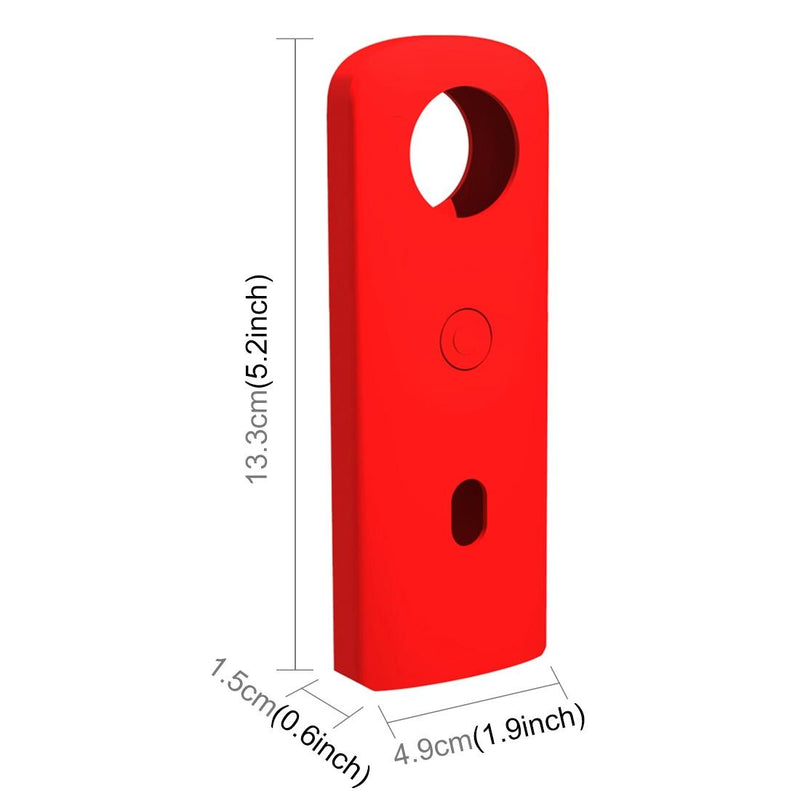 360 Camera Silicone Case with Lens Cover for Ricoh Theta Sc2 - Black