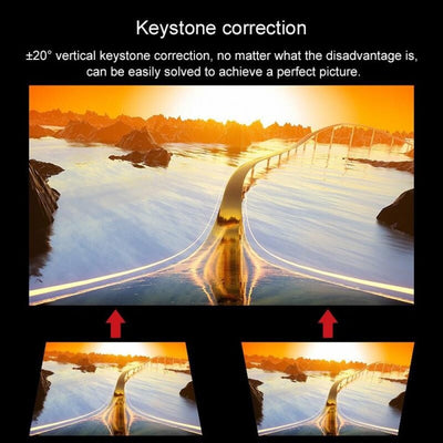 720P Hd Smart Projector - Hdmi X 2 Usb X 2 Vga Av - 1280X720 Resolution - Black