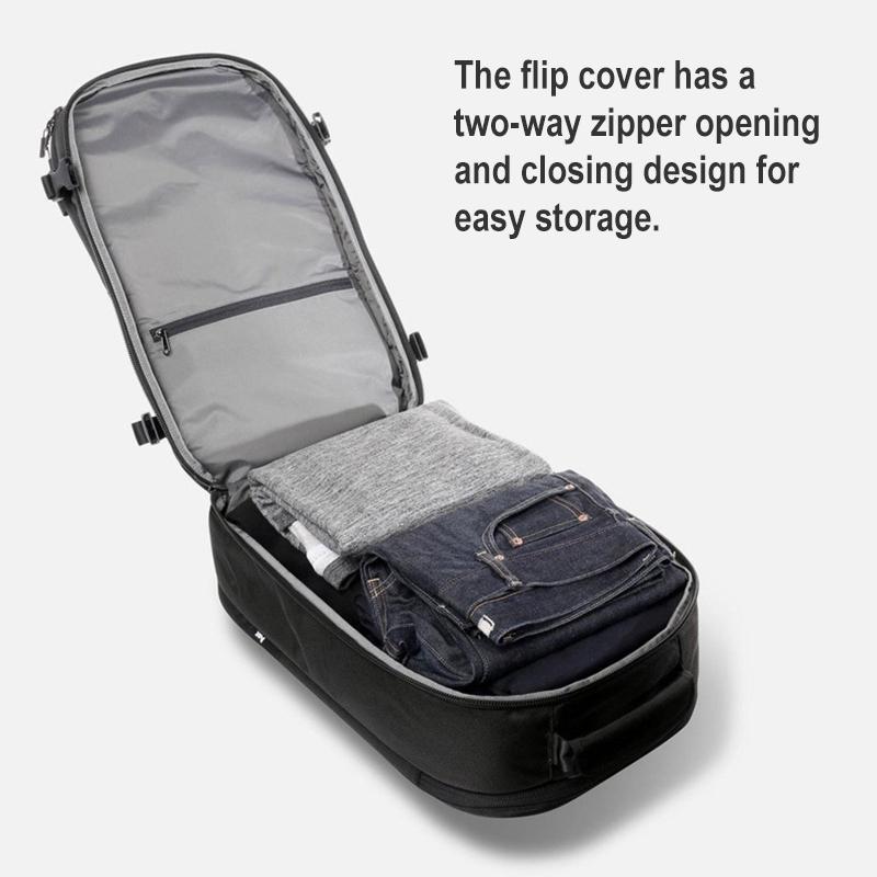 20 Inch Waterproof Usb Shoulder Backpack - Black