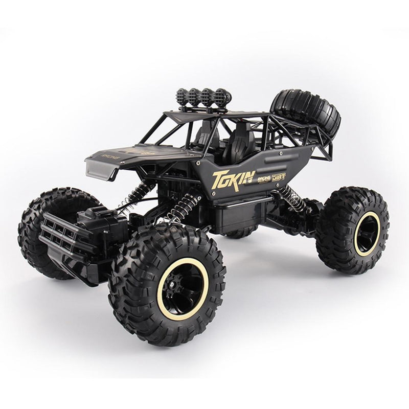 37cm Remote Control Bigfoot Climbing Car - 1 12 Alloy 4wd Cross-country Toy - Black