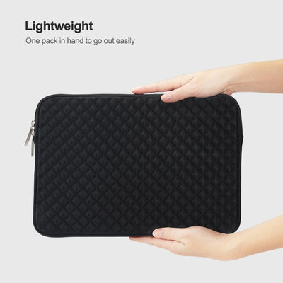 12-13 Inch Diamond Texture Laptop Liner Bag In Black - Lb0146B