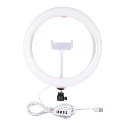 26Cm Usb 3 Modes Dimmable Led Ring Light With Phone Clamp