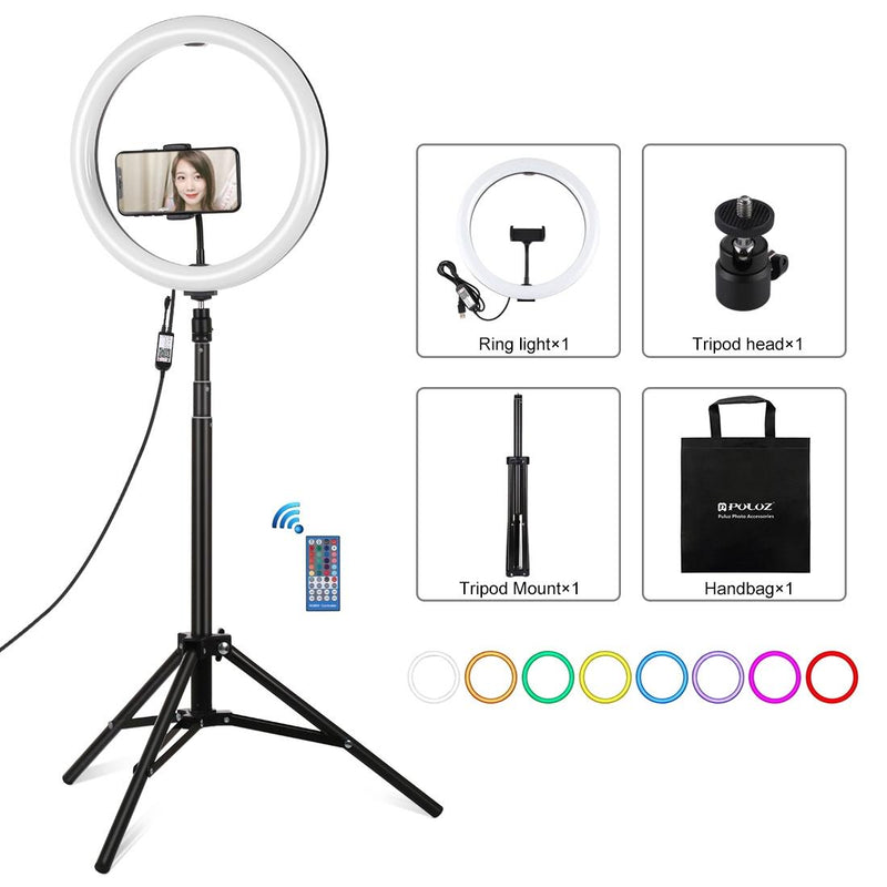 11.8 Rgbw Led Ring Light Kit with Mount & Remote