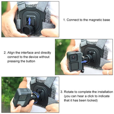 Universal Action Camera Mount Adapter - Compact and Versatile