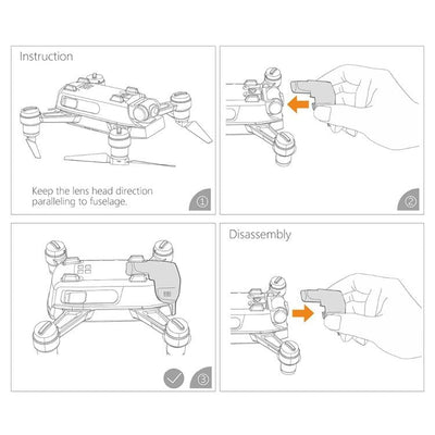 Protective Gimbal Hood For Dji Spark Camera - Compact Design
