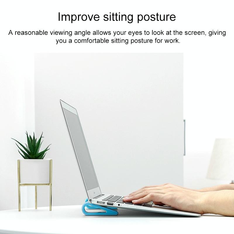 Adjustable Notebook Stand for Improved Cooling and Comfort - Black