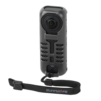Graphene Protective Case for Insta360 X4 with Hand Strap - Black