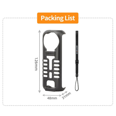 Graphene Protective Case for Insta360 X4 with Hand Strap - Black