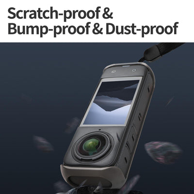 Graphene Protective Case for Insta360 X4 with Hand Strap - Black