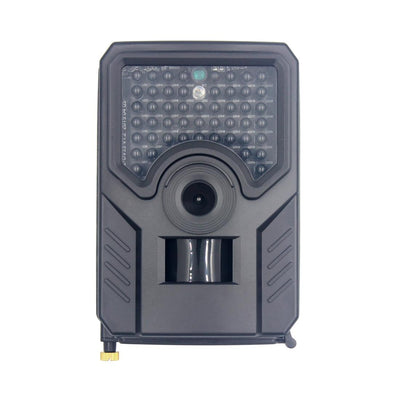 12Mp 1080P Hd Infrared Hunting Trail Camera With 120 Degree Wide Angle Lens And Ip56 Waterproof Design - Supports Tf Card Pir Distance 10-15M - Black