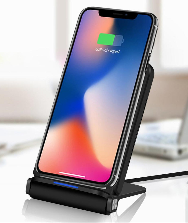 5W Fast Charging Qi Wireless Charger Pad - Black