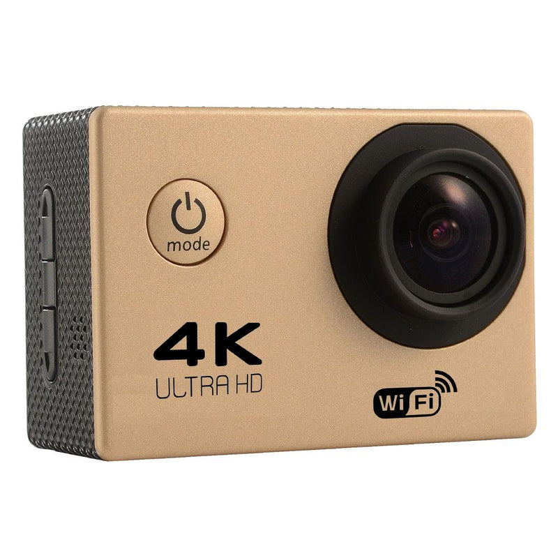 170 Degree Wide Angle Wifi Action Camera With Waterproof Case - Supports 64Gb Micro Sd - Black