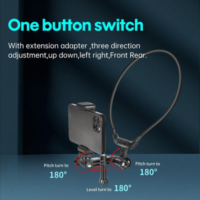 Neck Camera Holder for Hands-free Vlogging and Fpv Recording