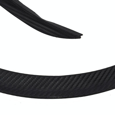 2 Pcs 45Cm Car Stickers Rubber Large Round Arc Strips Universal Fender Flares Wheel Eyebrow Decal Sticker Eyebrow Car-Covers Black Striped Round Arc Strips - 45 X 2Cm
