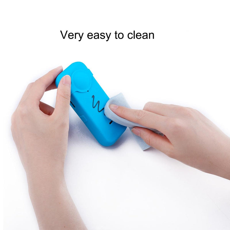 Silicone Case with Lens Cover for Insta360 one X2 - Full Body Dust Proof - Black