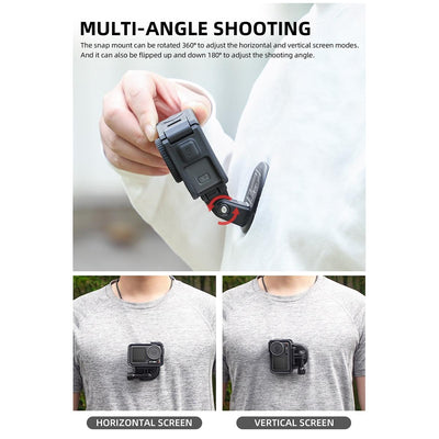 Neck Phone Action Camera Holder - Magnetic Wearable