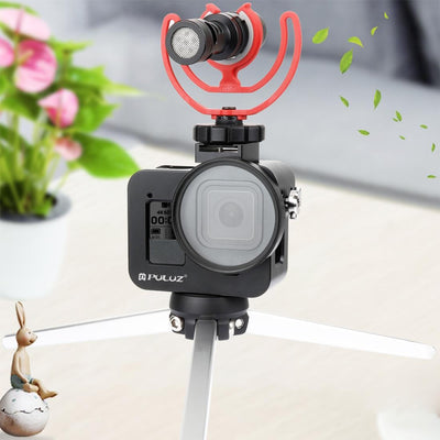 Aluminum Alloy Protective Cage With Insurance Frame And 52Mm Uv Lens For Gopro Hero8