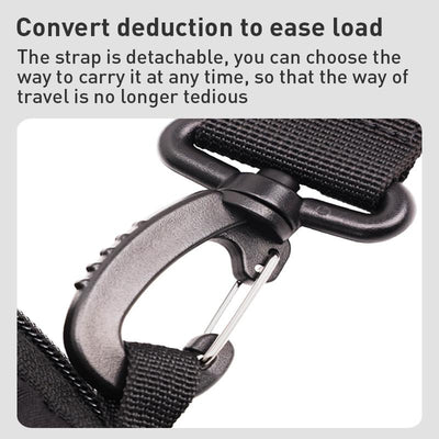 11 Inch Men Multifunctional Shoulder Bag Black