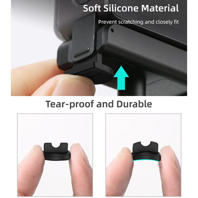 4-piece Silicone Anti-release Plugs for Dji Action 2