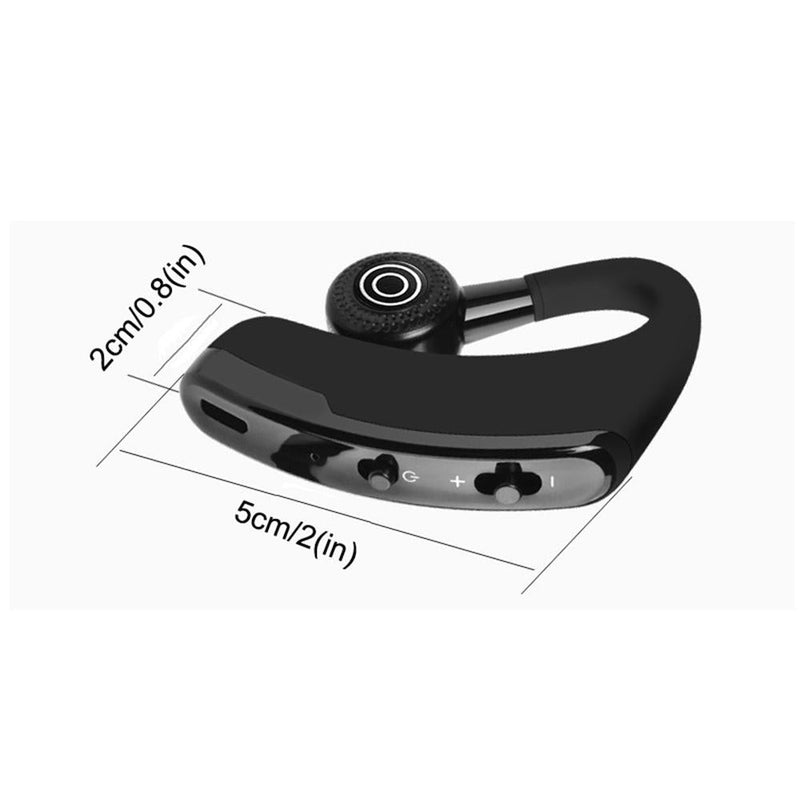 V9 Wireless Bluetooth Headset with Mic for Drivers - Black