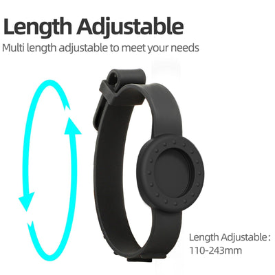 Insta360 Go 3s / Go 3 Sunnylife Camera Strap with Magnetic Mount and Silicone Wristband for Drone and Backpack - Black Stripe