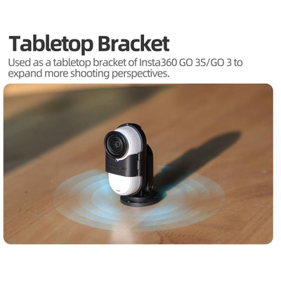 Insta360 Go 3s / Go 3 Sunnylife Camera Strap with Magnetic Mount and Silicone Wristband for Drone and Backpack - Black Stripe