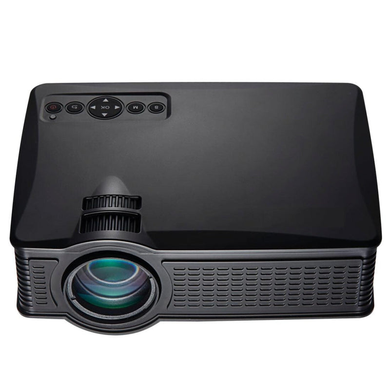 1800 Lumens Home Theater Projector With Remote - Supports Av Usb Vga Hdmi - Black