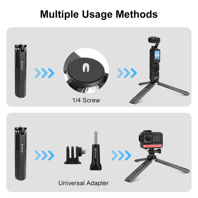 Lightweight Tripod for Dji Pocket 3 and Insta360 X4 - Aluminum Alloy