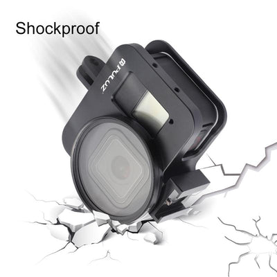 Aluminum Protective Cage with 52mm Uv Lens for Gopro Hero8