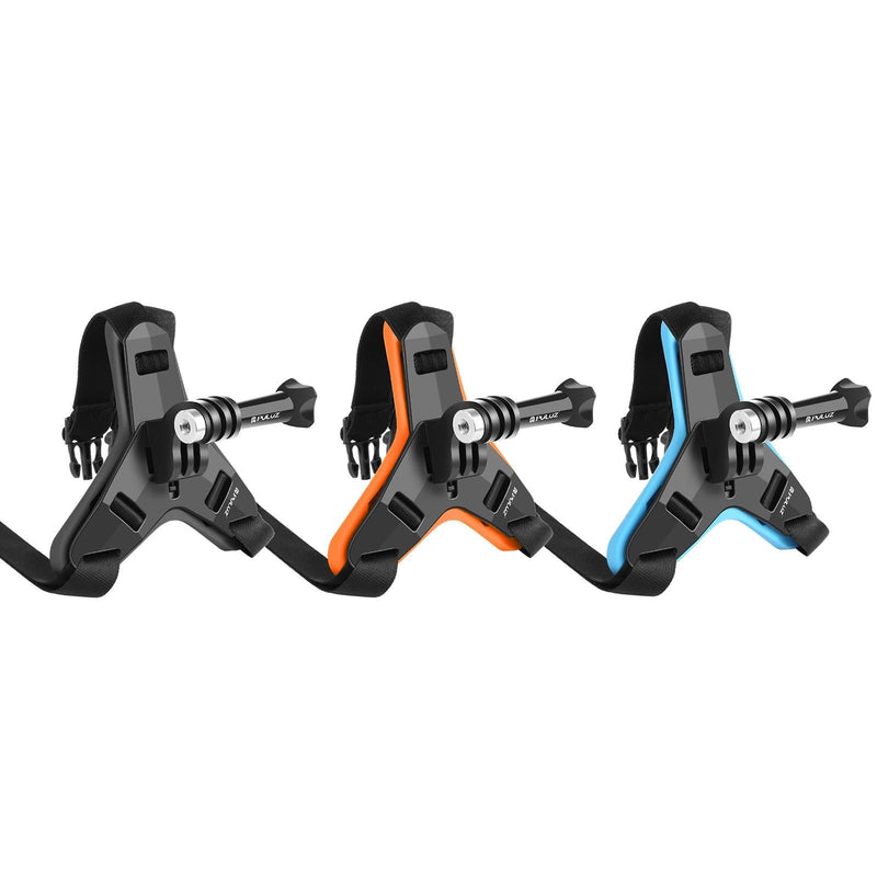 Universal Chin Strap Mount for Action Cameras - Black