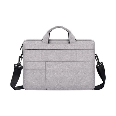 13.3 Inch Portable Laptop Shoulder Bag - Oxford Cloth & Nylon - Hemp Gray