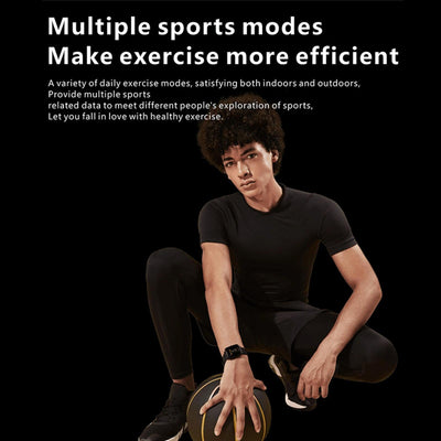 1.7 Inch Tft Hd Screen Smart Watch Support Bluetooth Calling / Blood Pressure Monitoring - Grey