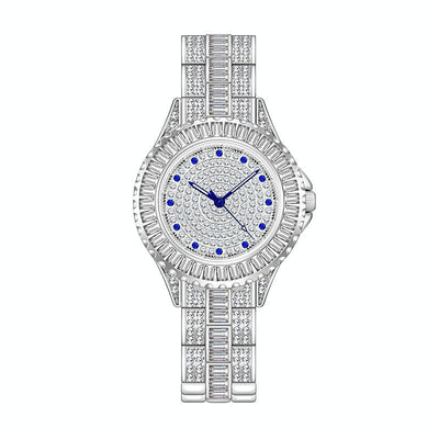 Diamond-inlaid Women Chain Watch - Elegant Jewelry - Gold