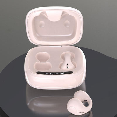 Wireless Bone Conduction Clip-on Bluetooth Headset - Noise Reduction - Skin Colour