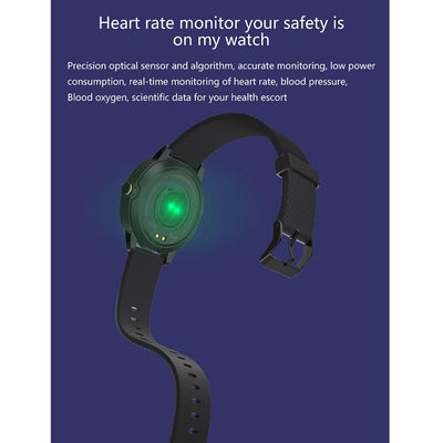 1.3 Inch Tft Screen Ip67 Waterproof Smart Watch Bracelet Support Sleep Monitor / Heart Rate Monitor / Blood Pressure Monitoring - Red