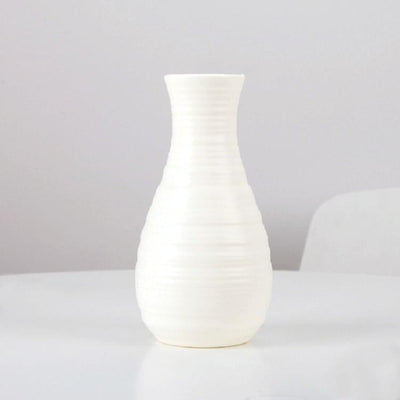 Creative Desktop Flower Vase - Modern Plastic Decoration - Blue